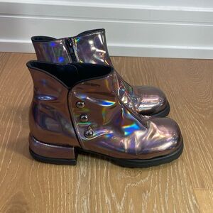 John Fluevog Unity Penny Ankle Boot with Buttons